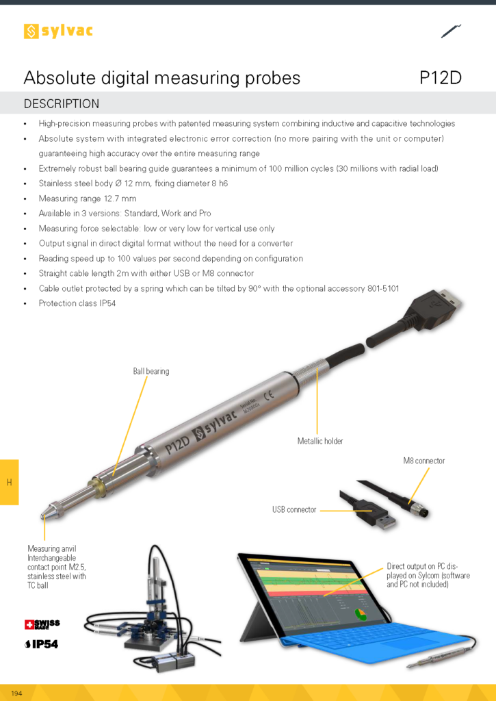 Digital Measuring probes – UniBot Product Catalog